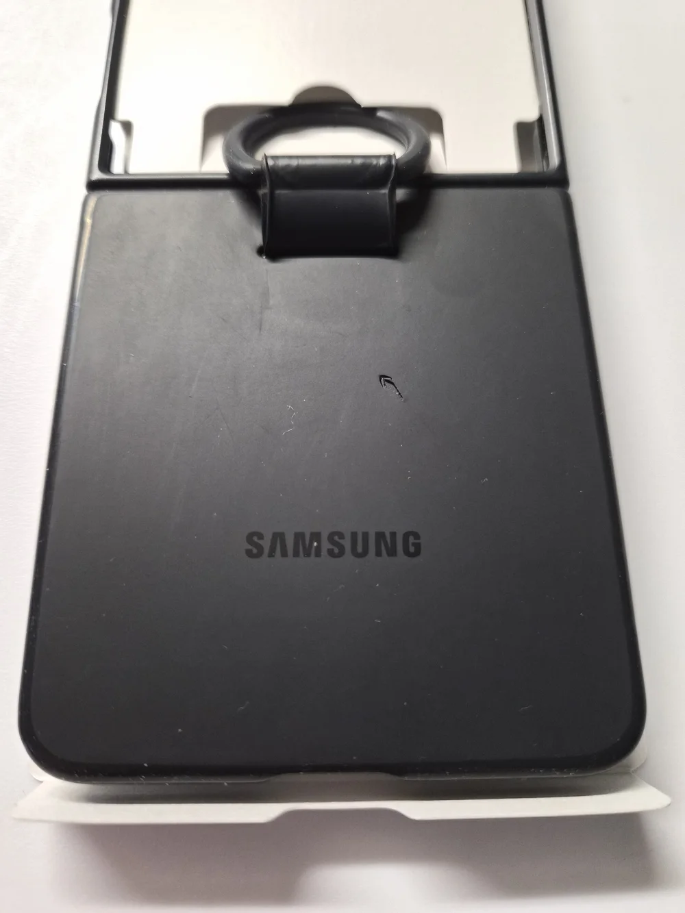Samsung Galaxy Z Flip7 Ring Case (Silicone) Black